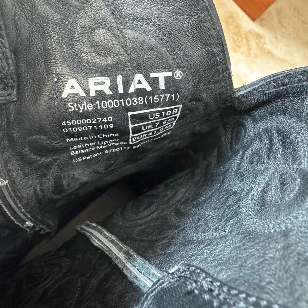 Ariat Heritage R Toe Western Boot Black Women’s Size 10B - Picture 5 of 5